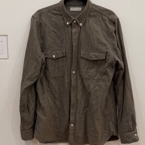 Everlane Olive Green Button-Up Shirt